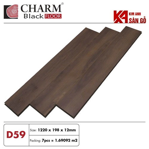 Sàn Gỗ Công Nghiệp 12MM CHARM WOOD-D59